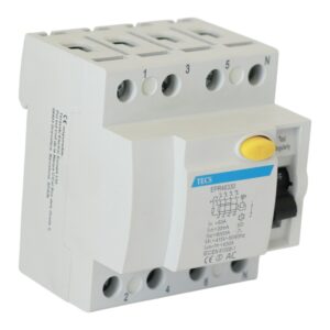 Interruptor Diferencial TECS RCCB 4P 40A 30mA Tipo AC