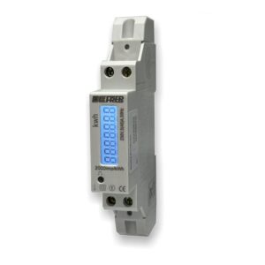 Contador de Energía Activa Monofásico 230V / 40A - Riel DIN - Salida de Pulso